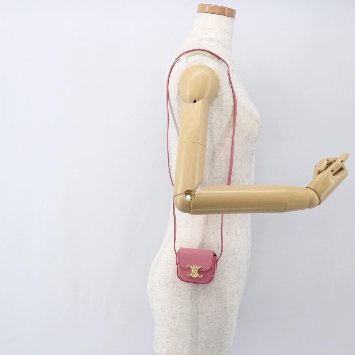 Celine Celine Triomphe Shoulder Bag Smooth Calfskin Size ONE SIZE - 14 Thumbnail