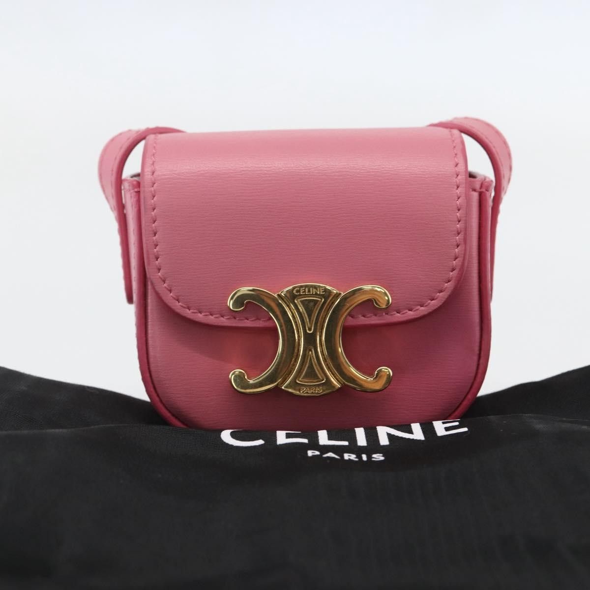 Celine Celine Triomphe Shoulder Bag Smooth Calfskin Size ONE SIZE - 13 Thumbnail