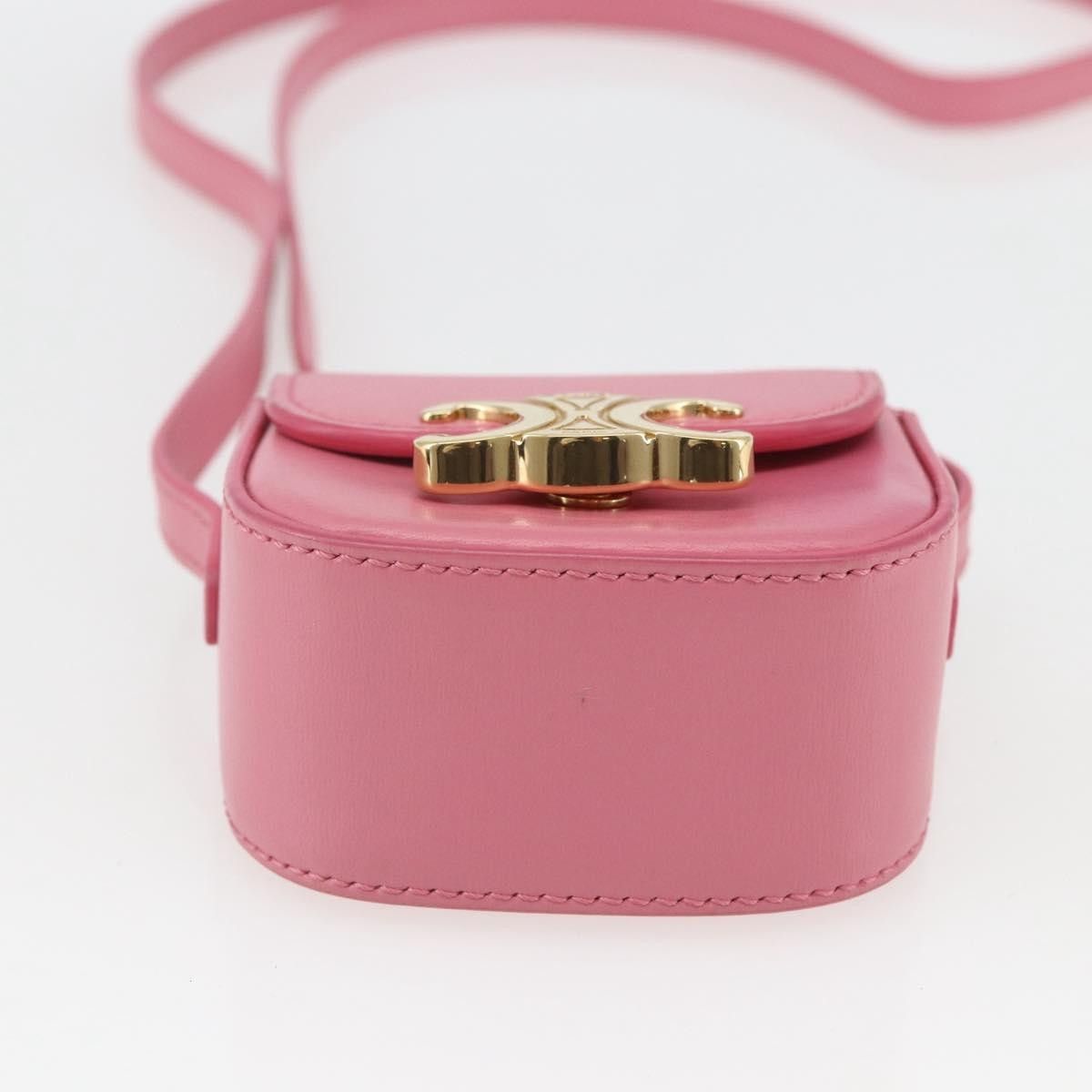 Celine Celine Triomphe Shoulder Bag Smooth Calfskin Size ONE SIZE - 15 Thumbnail