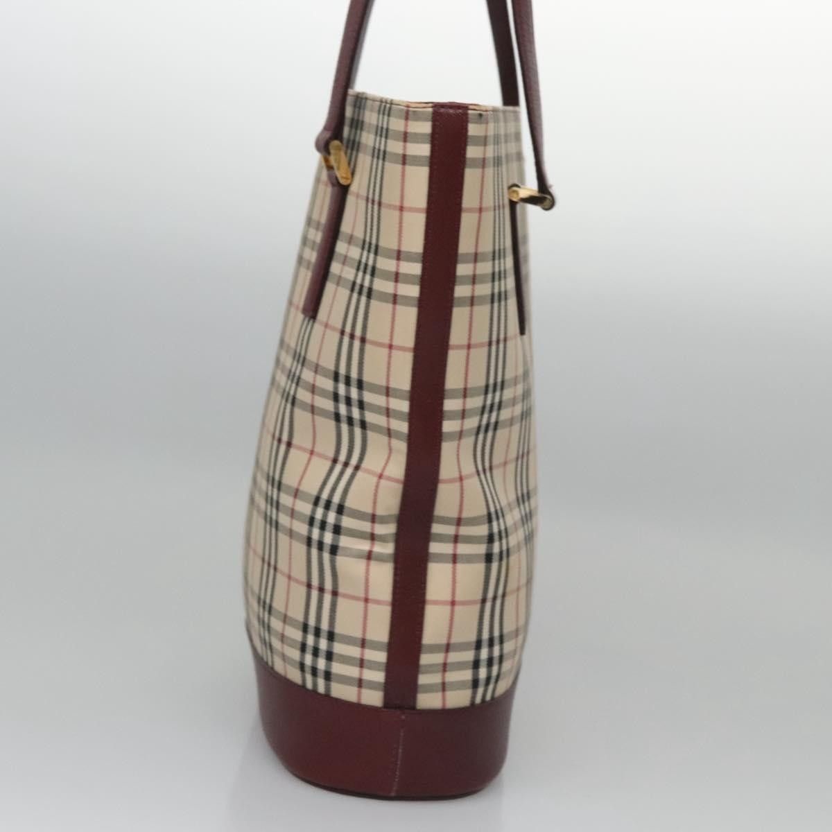 Burberry Burberry Nova Check Tote Canvas and Leather Size ONE SIZE - 3 Thumbnail