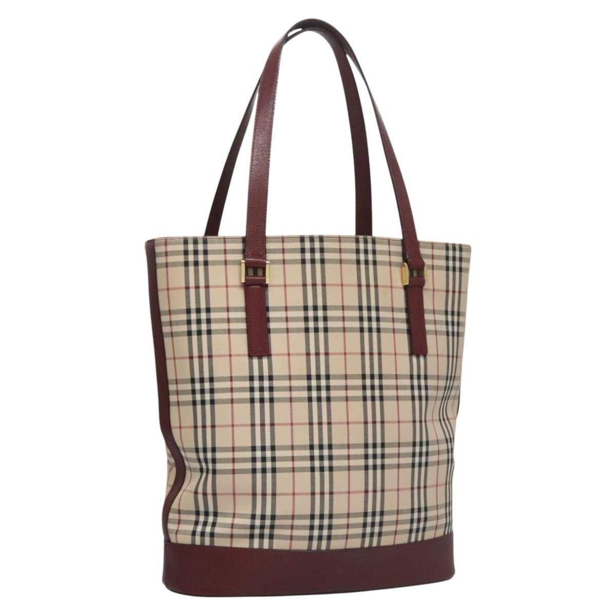 Burberry Burberry Nova Check Tote Canvas and Leather Size ONE SIZE - 13 Thumbnail