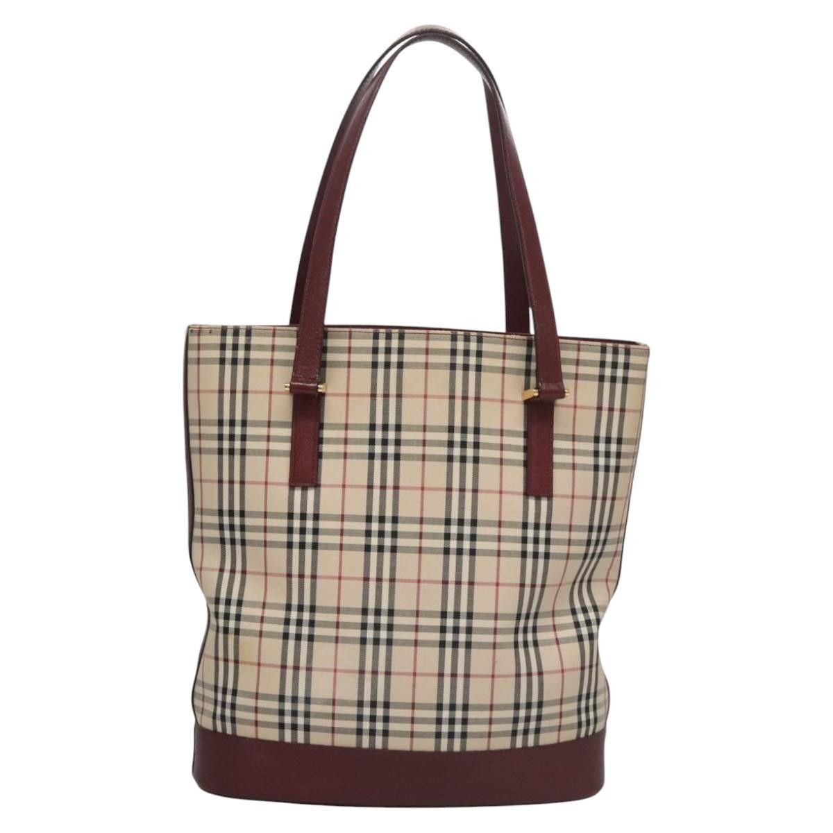 Burberry Burberry Nova Check Tote Canvas and Leather Size ONE SIZE - 2 Thumbnail