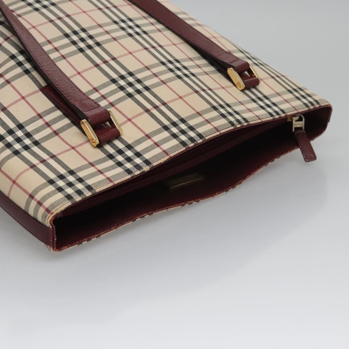 Burberry Burberry Nova Check Tote Canvas and Leather Size ONE SIZE - 15 Thumbnail