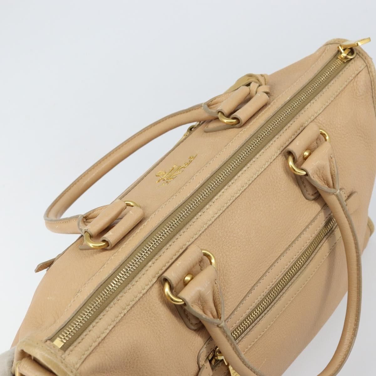 Prada Prada Front Zip Convertible Satchel Cervo Leather Size ONE SIZE - 18 Thumbnail