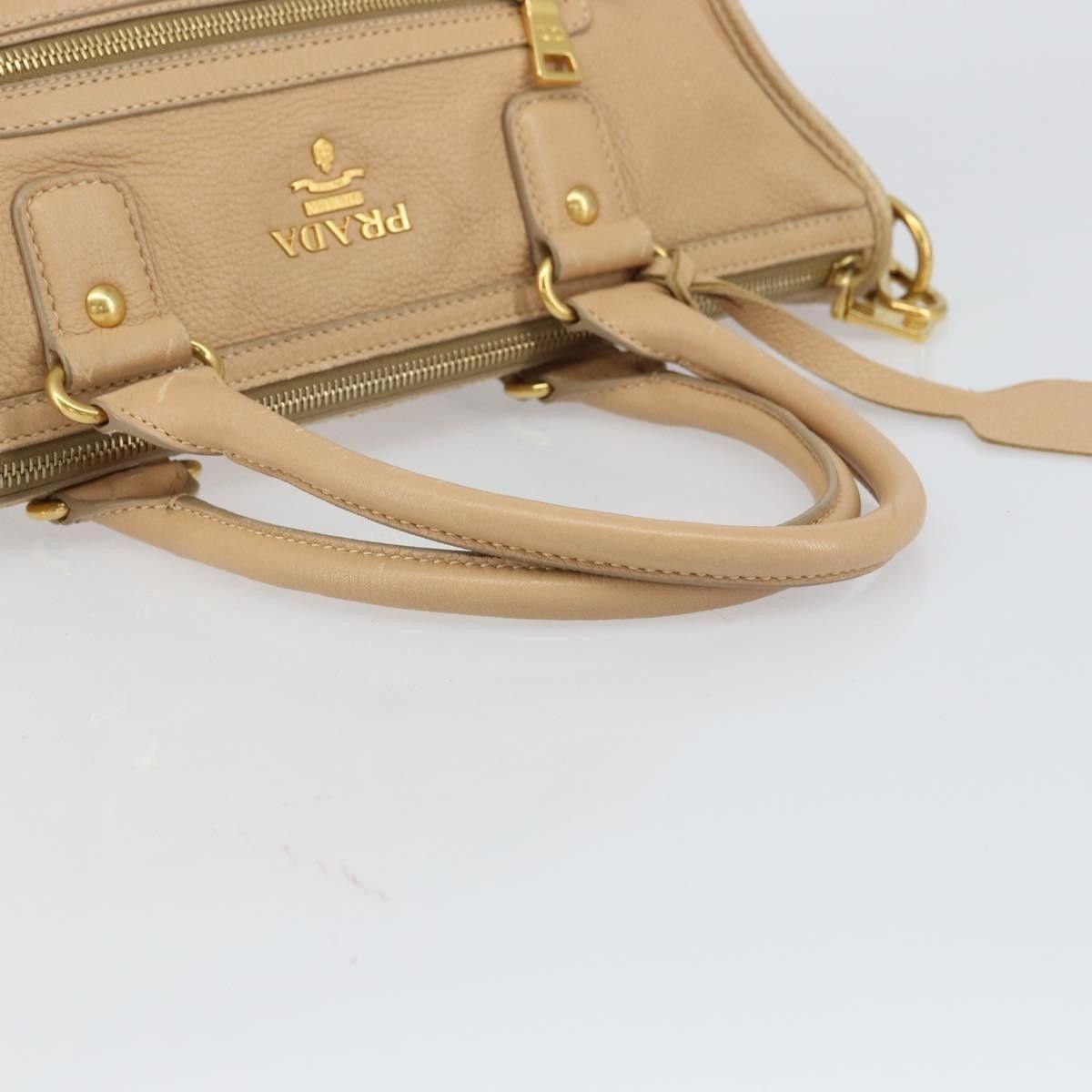 Prada Prada Front Zip Convertible Satchel Cervo Leather Size ONE SIZE - 8 Thumbnail