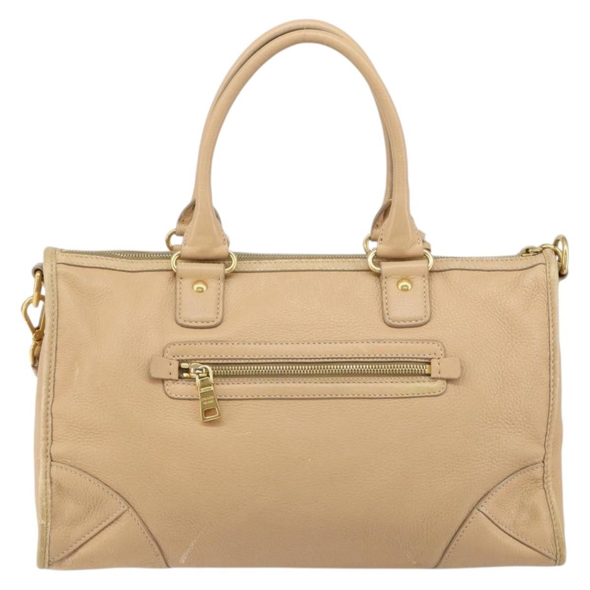 Prada Prada Front Zip Convertible Satchel Cervo Leather Size ONE SIZE - 2 Thumbnail