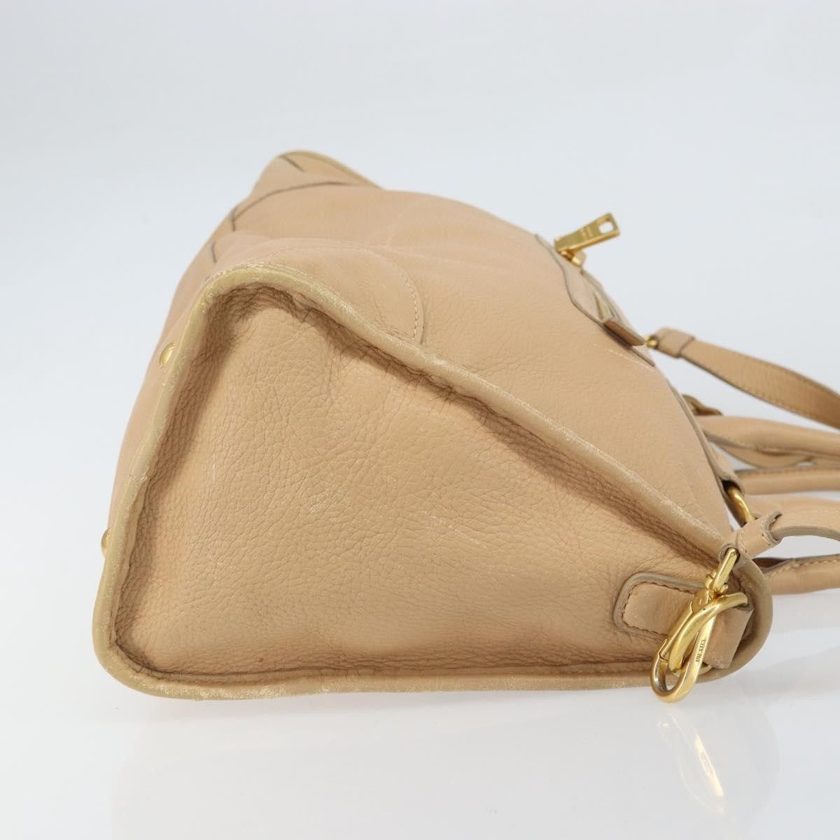 Prada Prada Front Zip Convertible Satchel Cervo Leather Size ONE SIZE - 3 Thumbnail