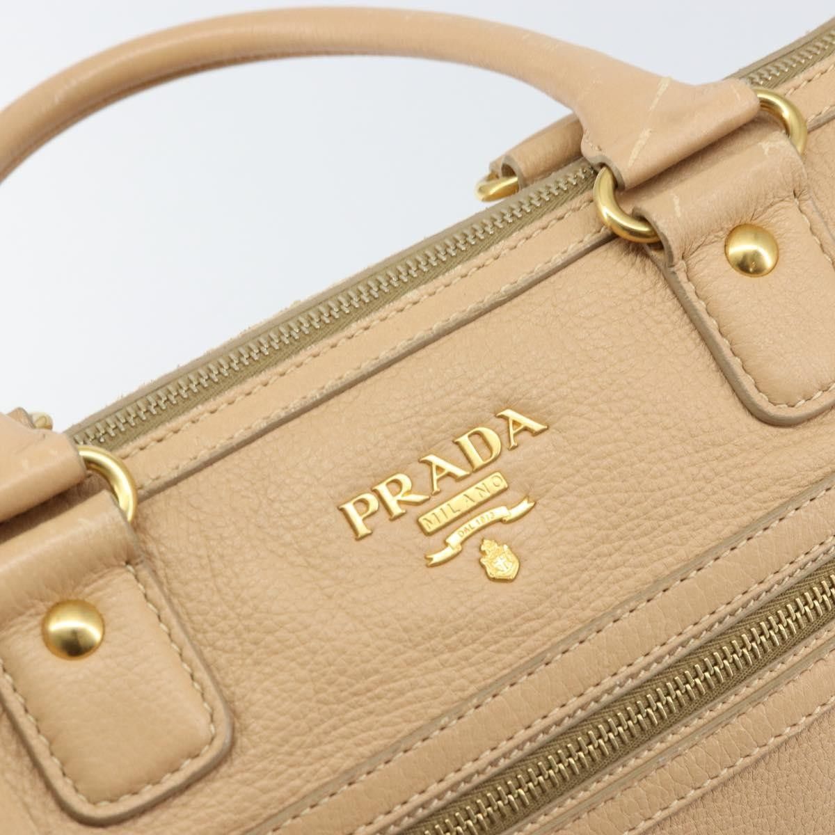 Prada Prada Front Zip Convertible Satchel Cervo Leather Size ONE SIZE - 16 Thumbnail