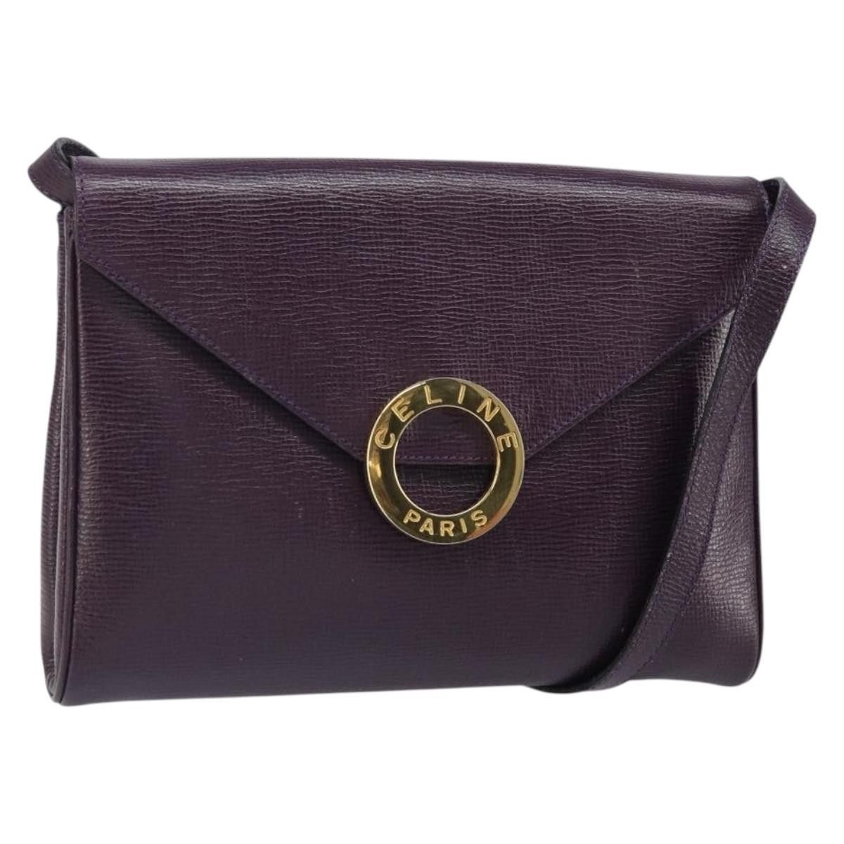 Celine Celine Circle Logo Shoulder Bag Leather Size ONE SIZE - 19 Thumbnail