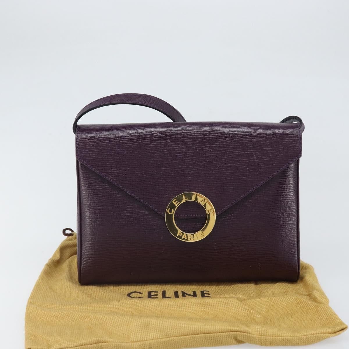Celine Celine Circle Logo Shoulder Bag Leather Size ONE SIZE - 13 Thumbnail