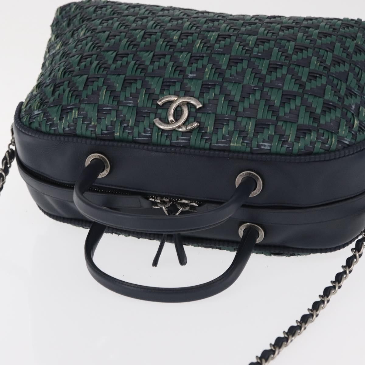 Chanel Chanel Convertible Chain Bowler Woven Calfskin Size ONE SIZE - 17 Thumbnail