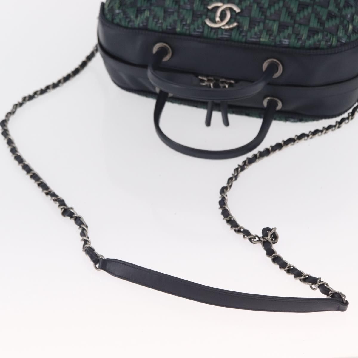 Chanel Chanel Convertible Chain Bowler Woven Calfskin Size ONE SIZE - 14 Thumbnail