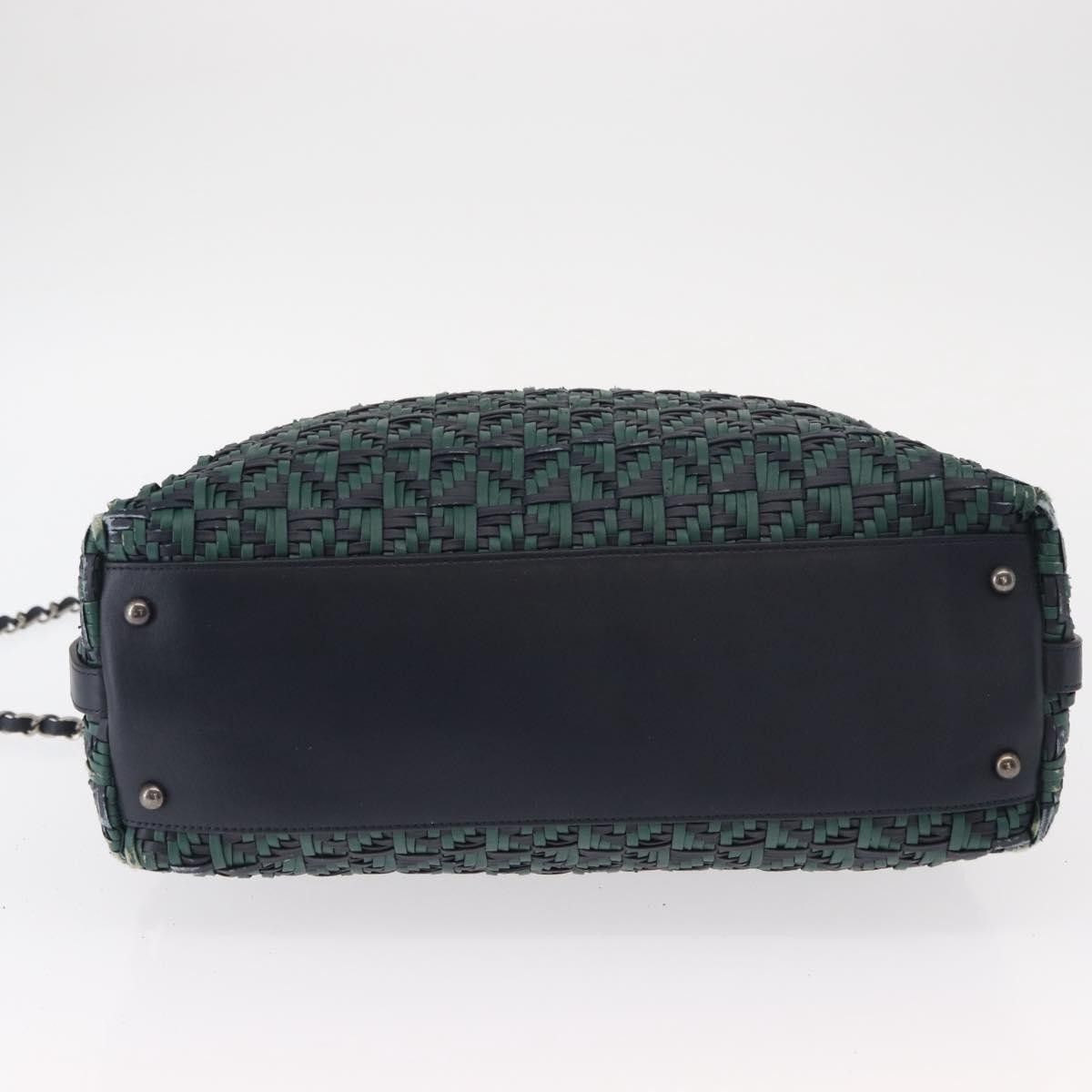 Chanel Chanel Convertible Chain Bowler Woven Calfskin Size ONE SIZE - 16 Thumbnail