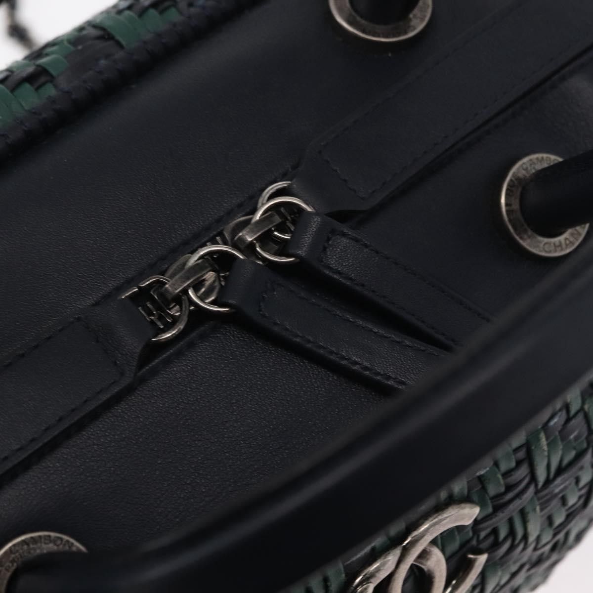 Chanel Chanel Convertible Chain Bowler Woven Calfskin Size ONE SIZE - 13 Thumbnail