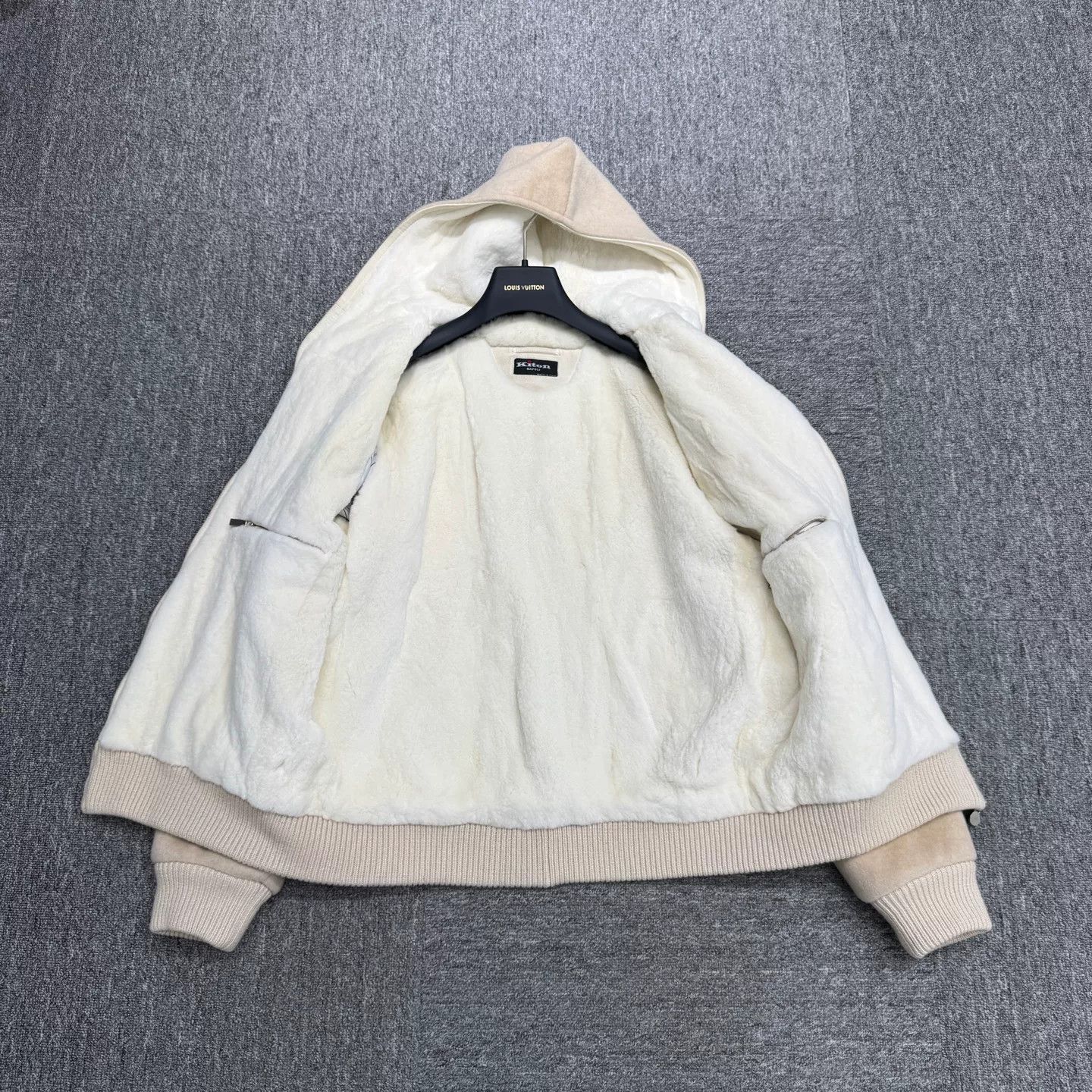 Kiton Kiton Cashmere Vicuna Blend Fur Lined Hoodie Jacket Size 50 Size US M / EU 48-50 / 2 - 3 Thumbnail