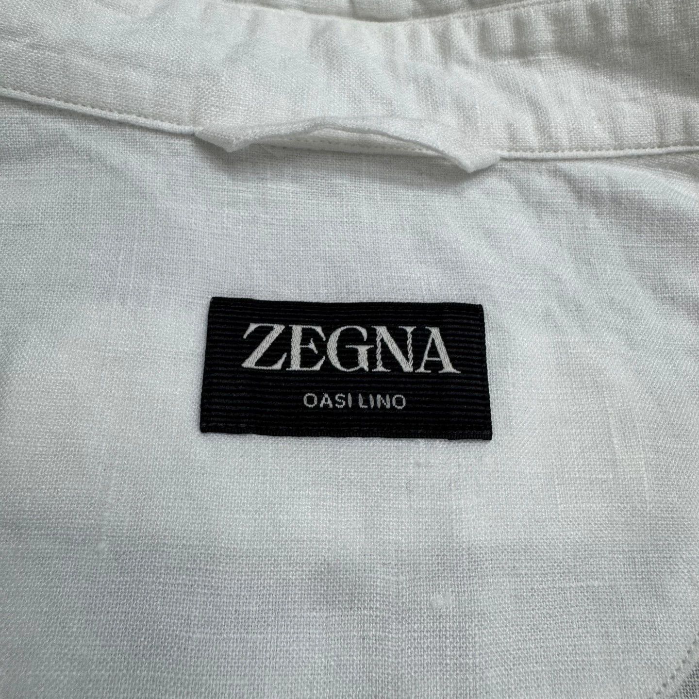 Z Zegna Zegna Oasi Lino Linen Shirt Size M Size US M / EU 48-50 / 2 - 3 Thumbnail