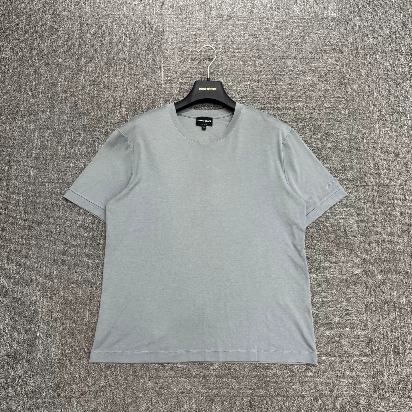 Giorgio Armani Giorgio Armani Embroidered Logo T-Shirt Size M Size US M / EU 48-50 / 2 - 2 Thumbnail