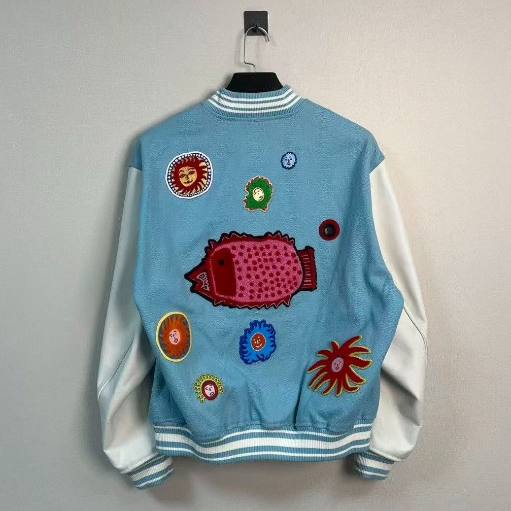 Louis Vuitton Louis Vuitton x Yayoi Kusama Varsity Jacket Size 52 Size US L / EU 52-54 / 3 - 3 Thumbnail