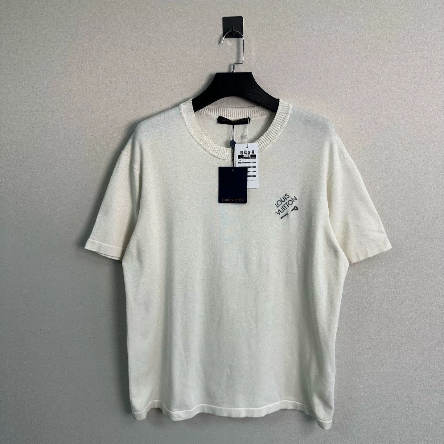 Louis Vuitton Louis Vuitton Embroidered Knit Short Sleeve T-Shirt XXL Size US XXL / EU 58 / 5 - 2 Thumbnail