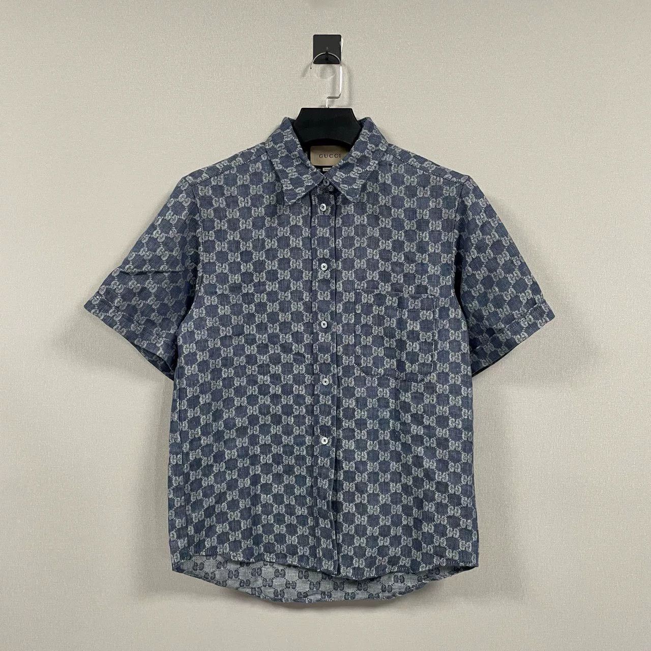 Gucci Gucci GG Monogram Short Sleeve Button Up Shirt Size 36 Size XS / US 0-2 / IT 36-38 - 2 Thumbnail