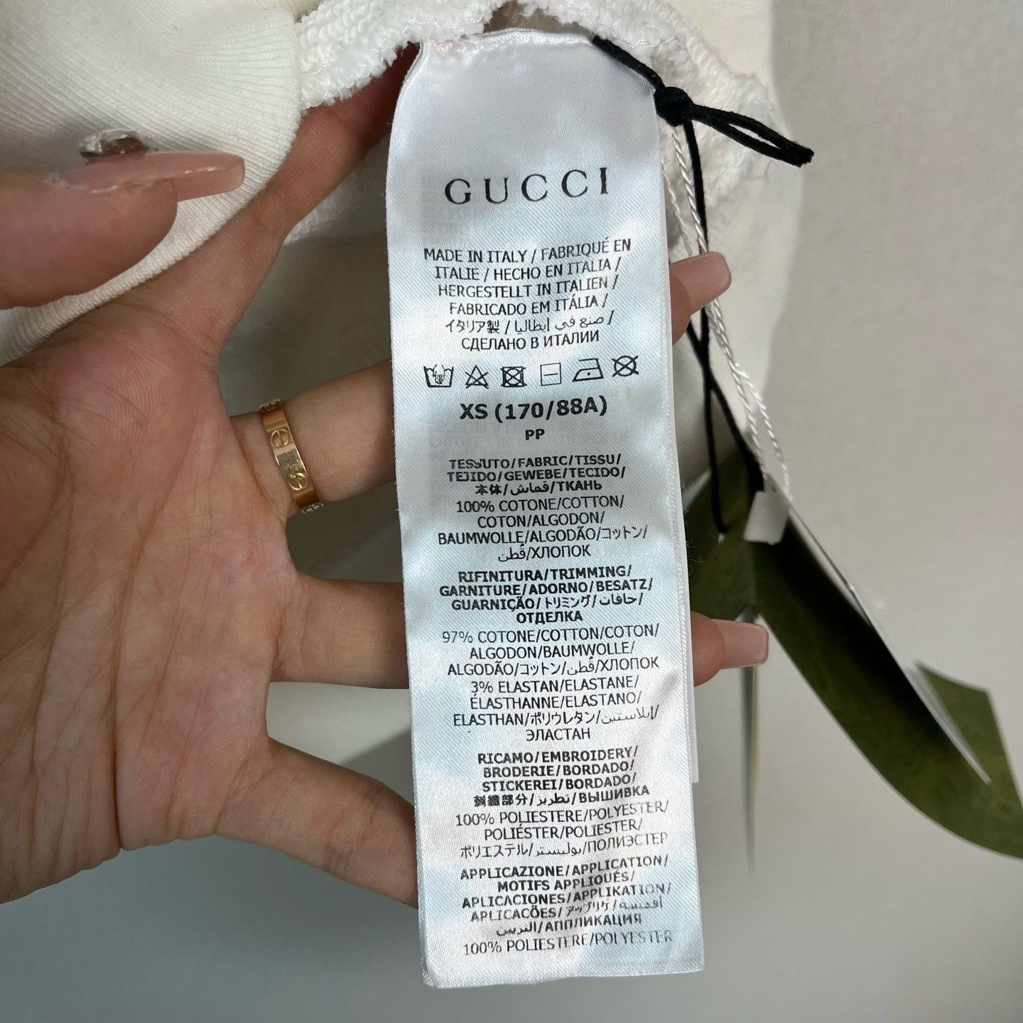 Gucci Gucci I Love You Logo Hoodie XS Size US XS / EU 42 / 0 - 4 Thumbnail