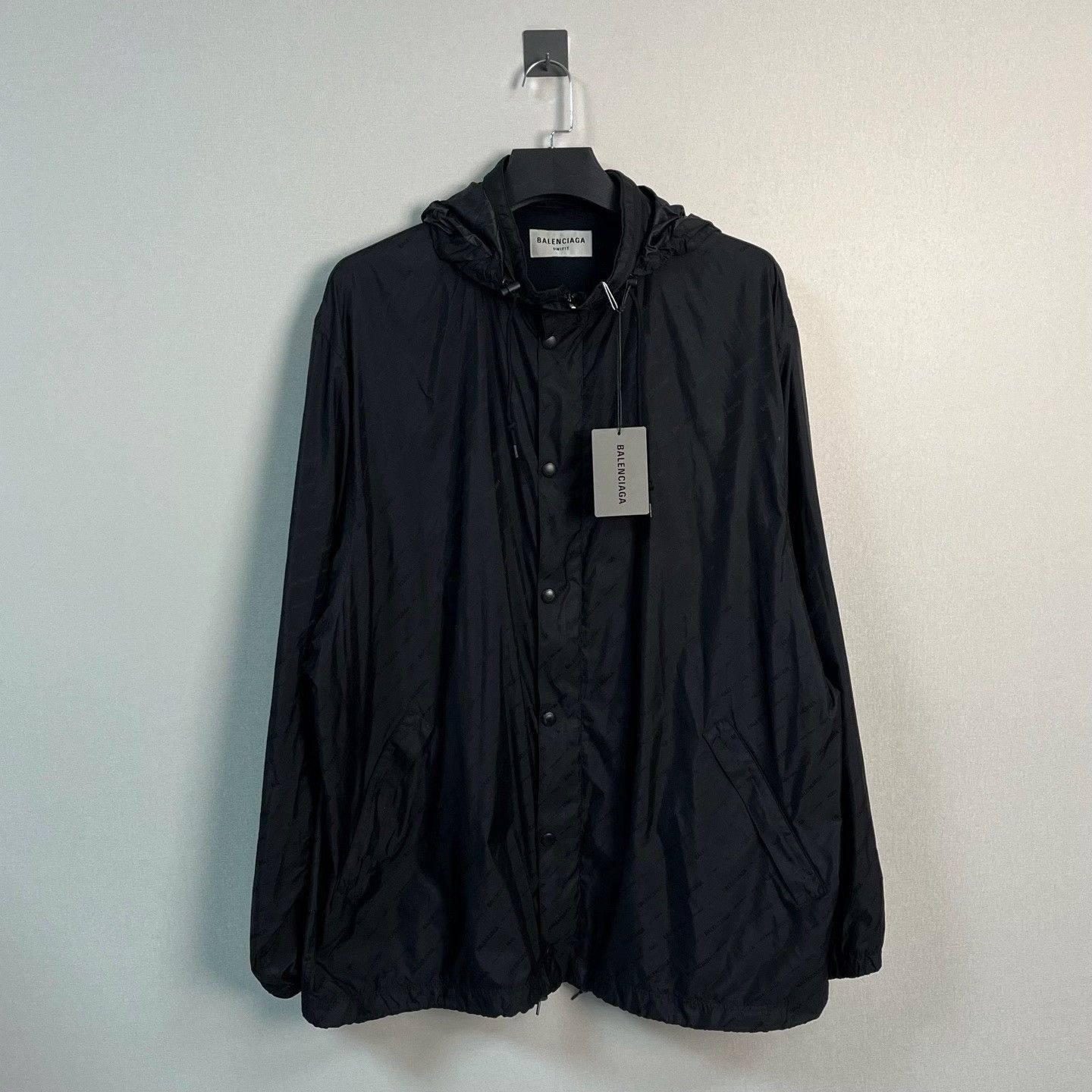 Balenciaga Balenciaga Logo Monogram Windbreaker Jacket Size M Size US M / EU 48-50 / 2 - 2 Thumbnail