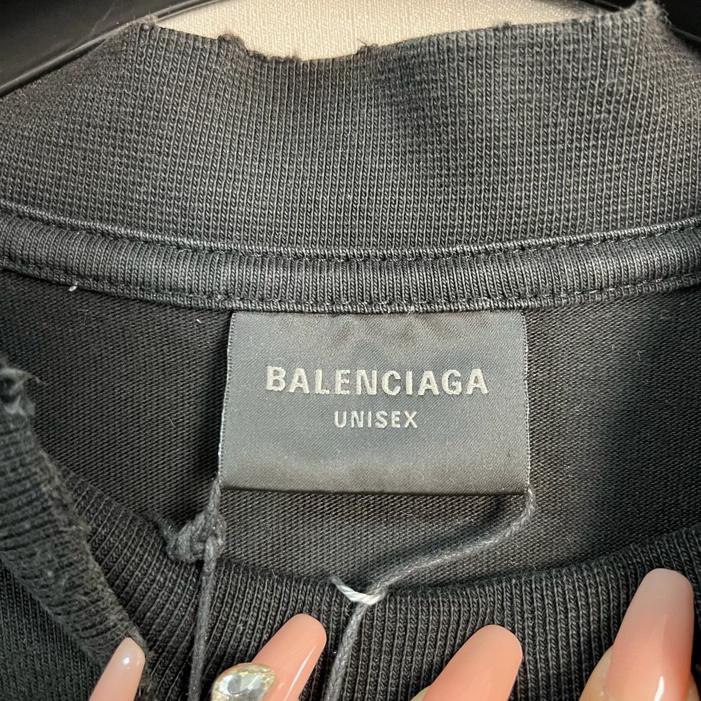 Balenciaga Balenciaga Rhinestone Logo T-Shirt Size M Size US M / EU 48-50 / 2 - 4 Thumbnail