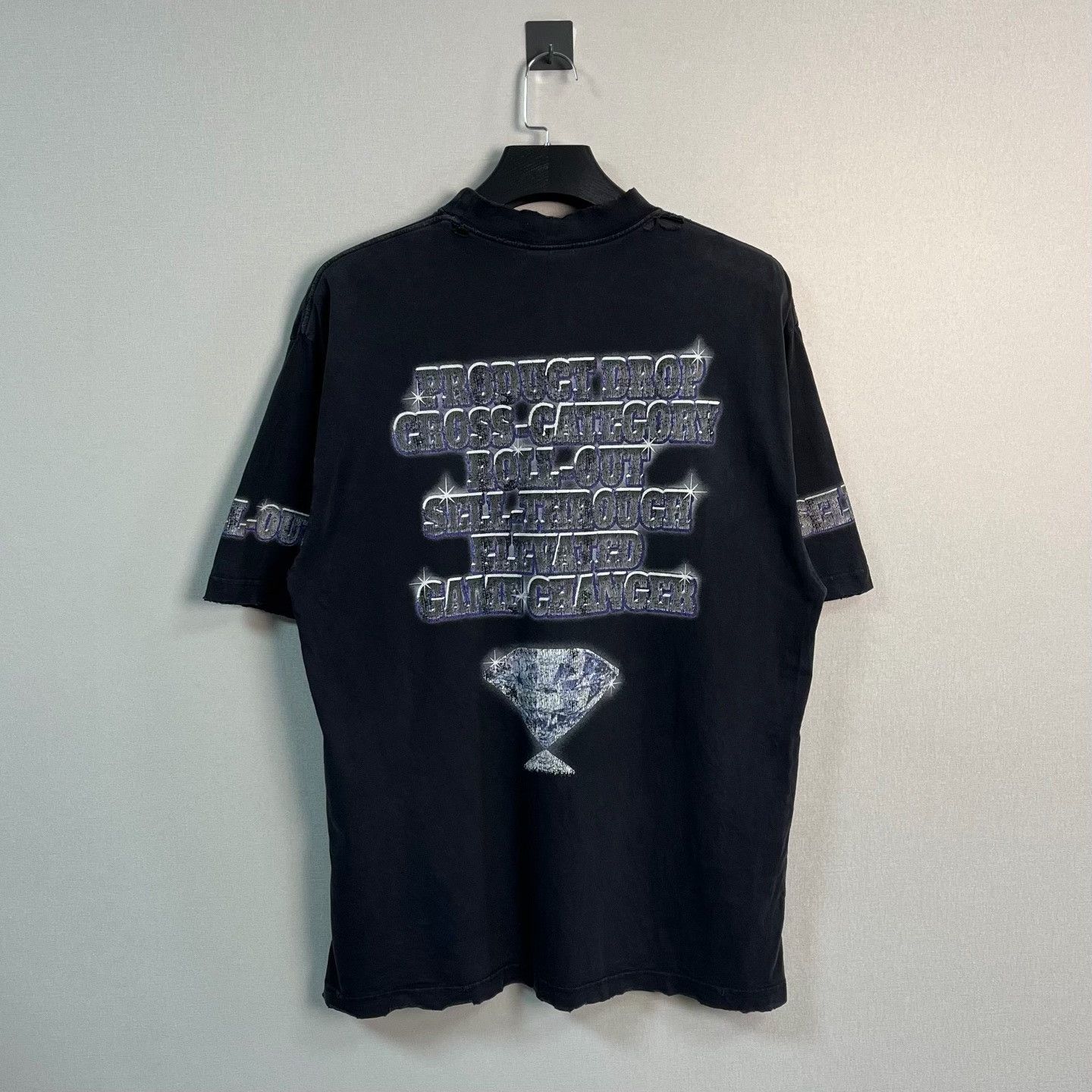 Balenciaga Balenciaga Diamond Graphic T-Shirt Size S Size US S / EU 44-46 / 1 - 3 Thumbnail