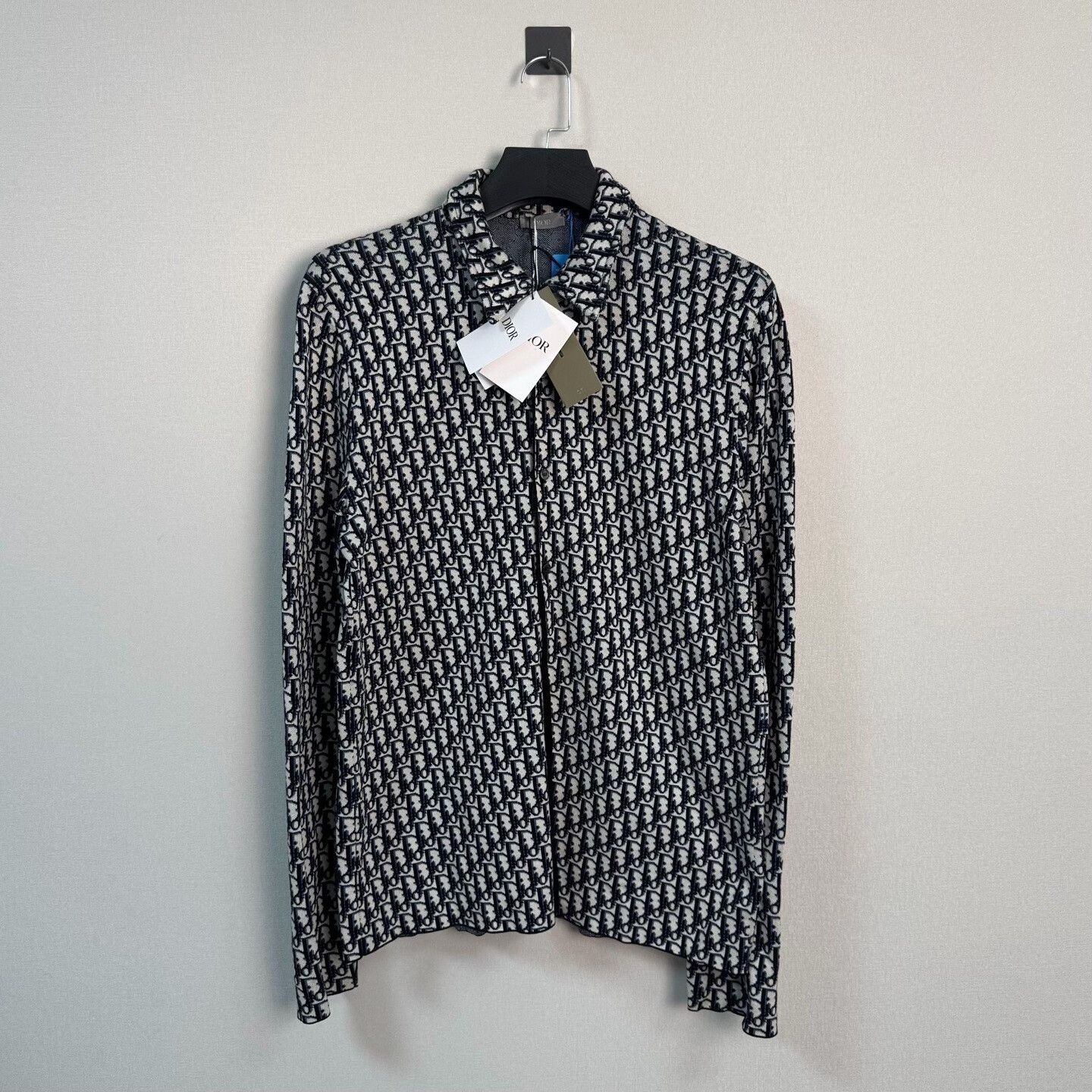 Dior Dior Oblique Knit Button Up Shirt Size L Size US L / EU 52-54 / 3 - 2 Thumbnail