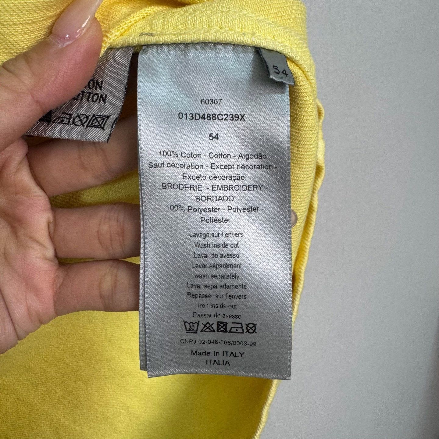 Dior Dior 1947 Embroidered Logo Shirt Jacket Yellow Size 54 Size US XL / EU 56 / 4 - 5 Thumbnail