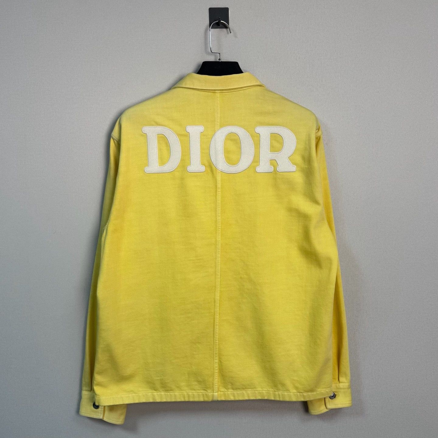 Dior Dior 1947 Embroidered Logo Shirt Jacket Yellow Size 54 Size US XL / EU 56 / 4 - 3 Thumbnail