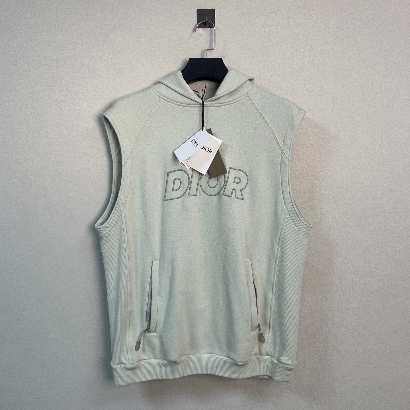 Dior Dior Logo Embroidered Hooded Vest Size XL Size US XL / EU 56 / 4 - 2 Thumbnail