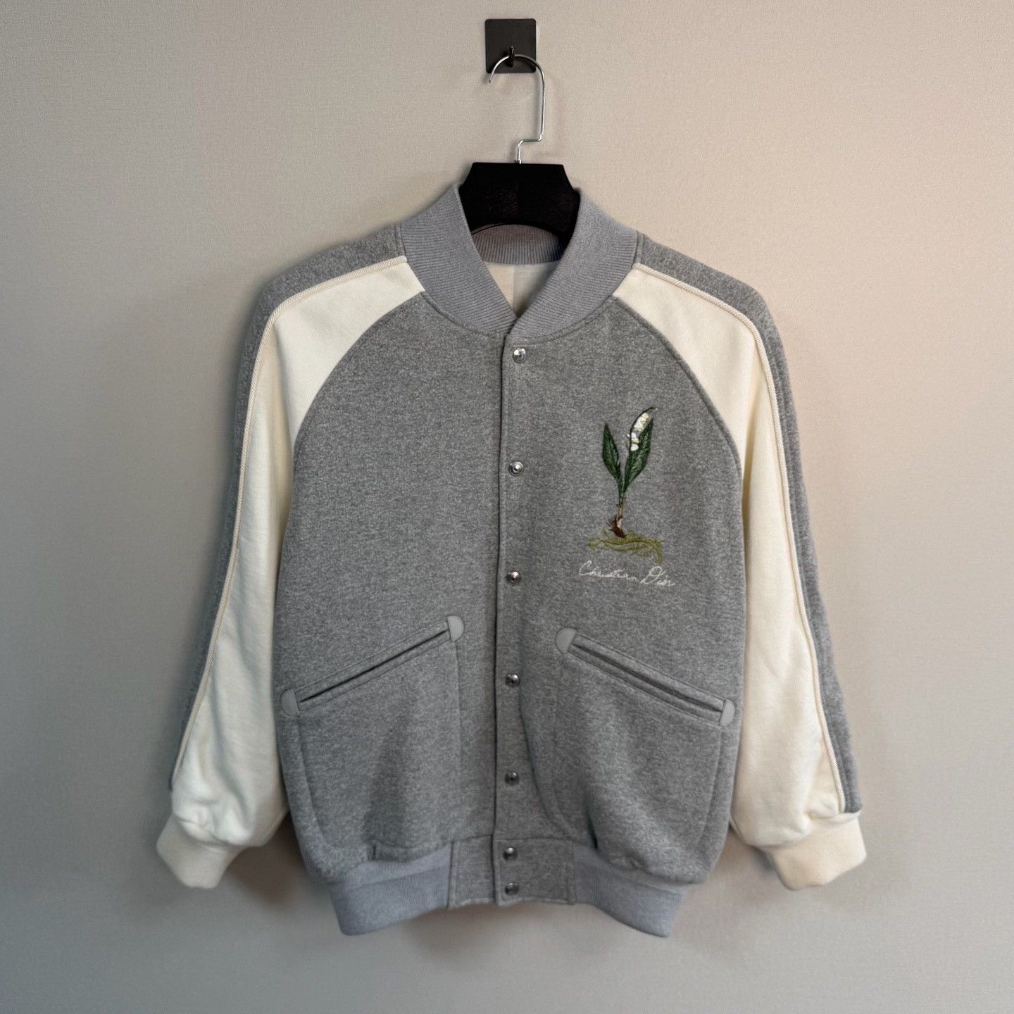 Dior Dior Lily of the Valley Embroidery Varsity Jacket Size XS Size US XS / EU 42 / 0 - 2 Thumbnail