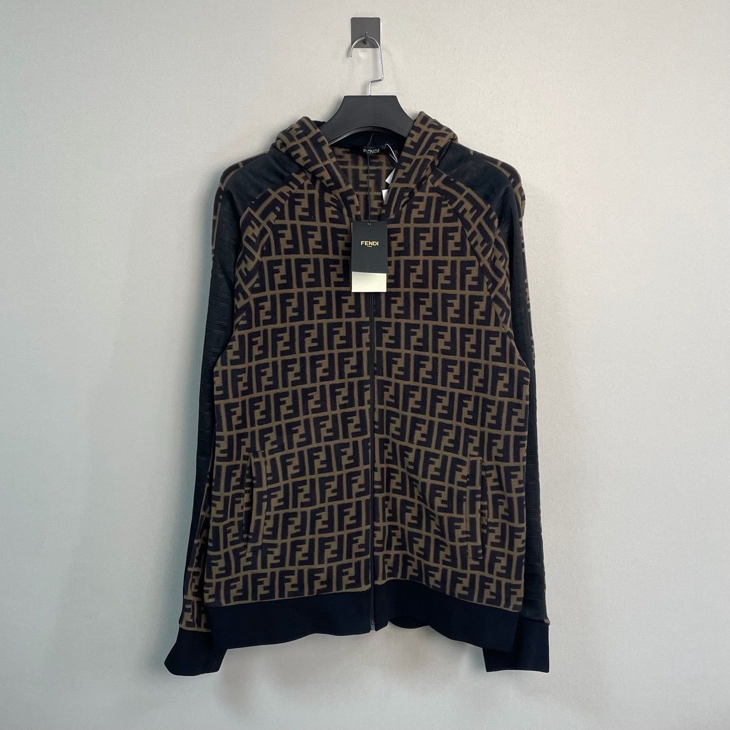 Fendi Fendi Monogram Zip-Up Hoodie XXL Size US XXL / EU 58 / 5 - 2 Thumbnail