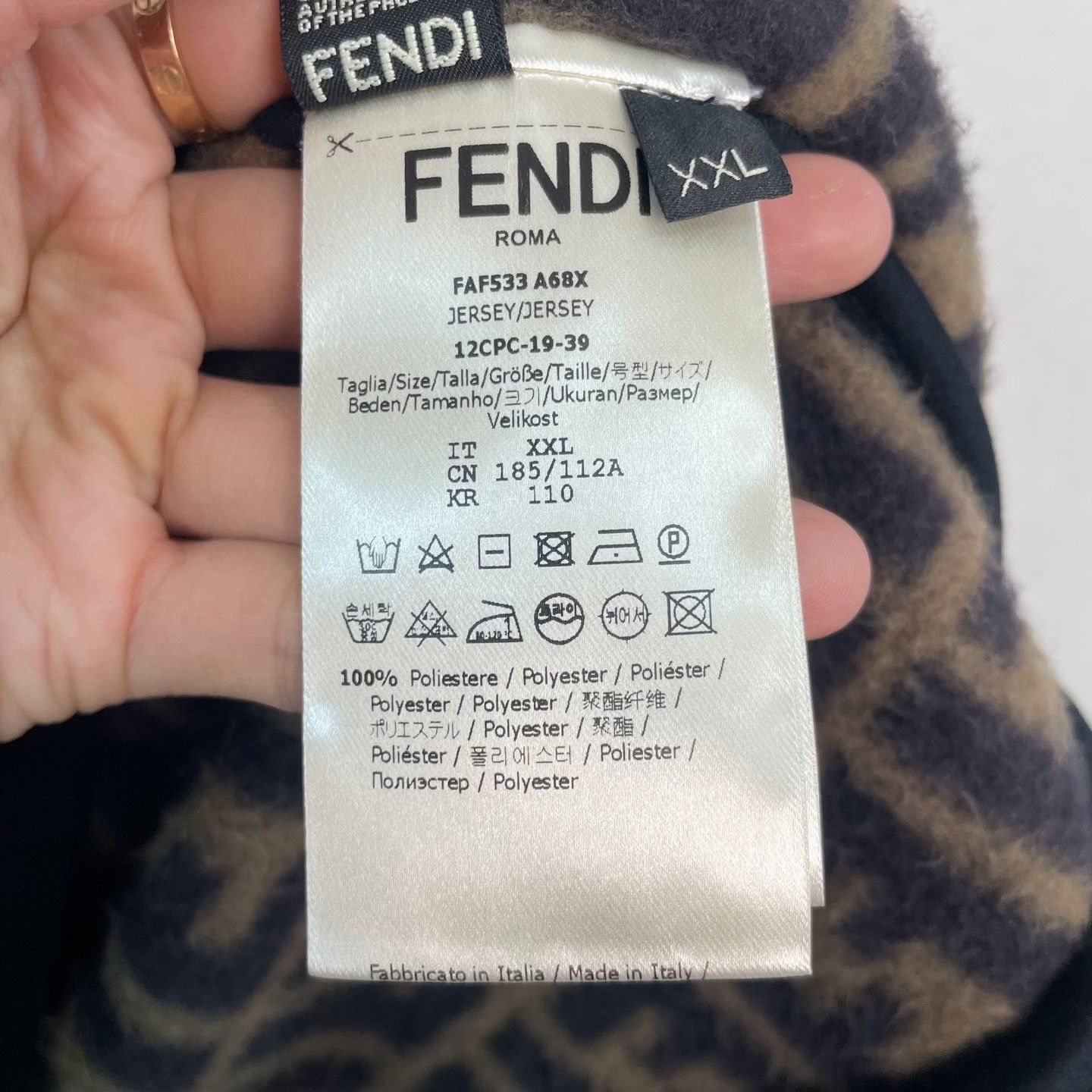 Fendi Fendi Monogram Zip-Up Hoodie XXL Size US XXL / EU 58 / 5 - 5 Thumbnail