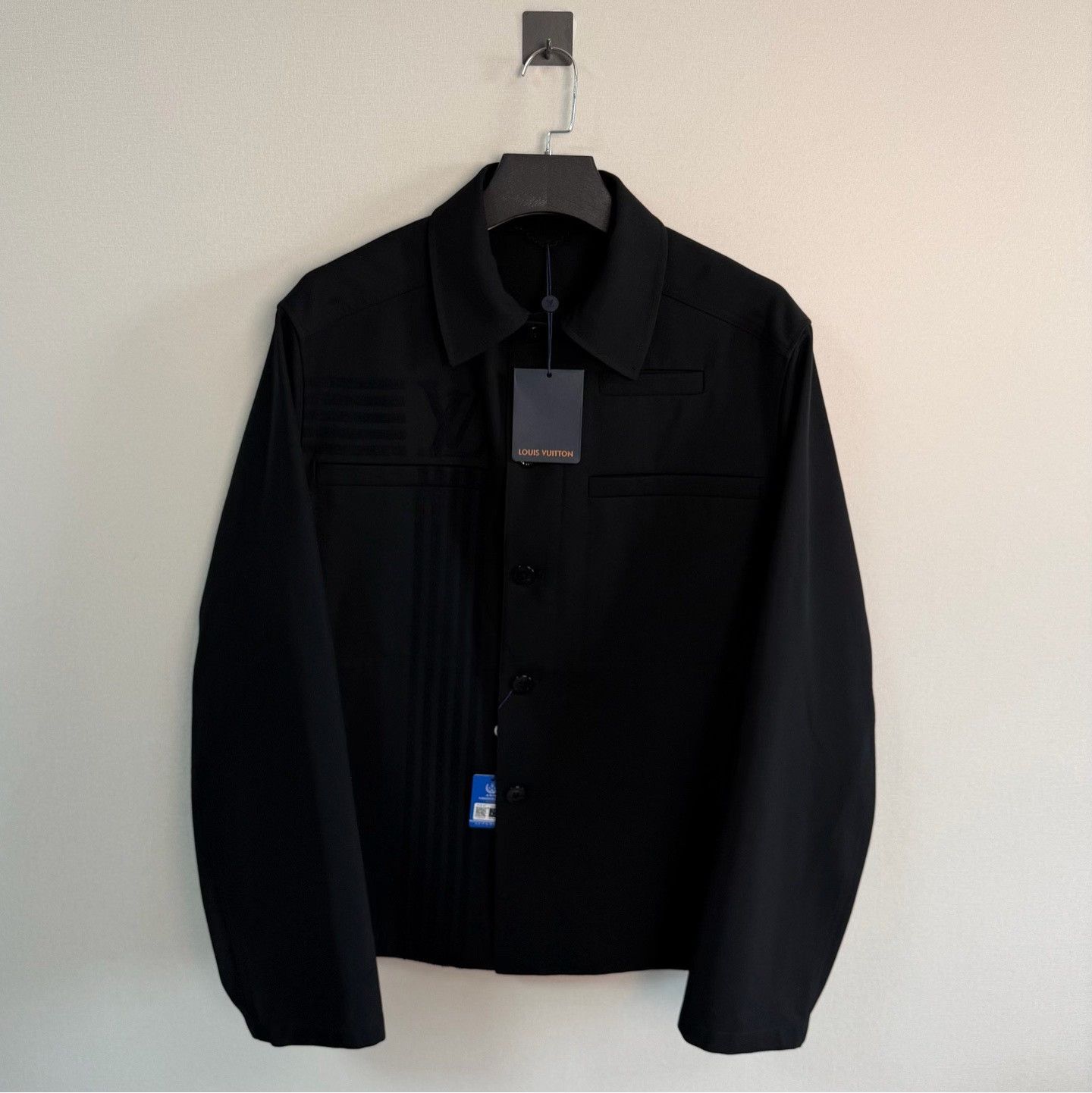 Louis Vuitton Louis Vuitton Flocked Logo Shirt Jacket Size 52 Size US L / EU 52-54 / 3 - 2 Thumbnail