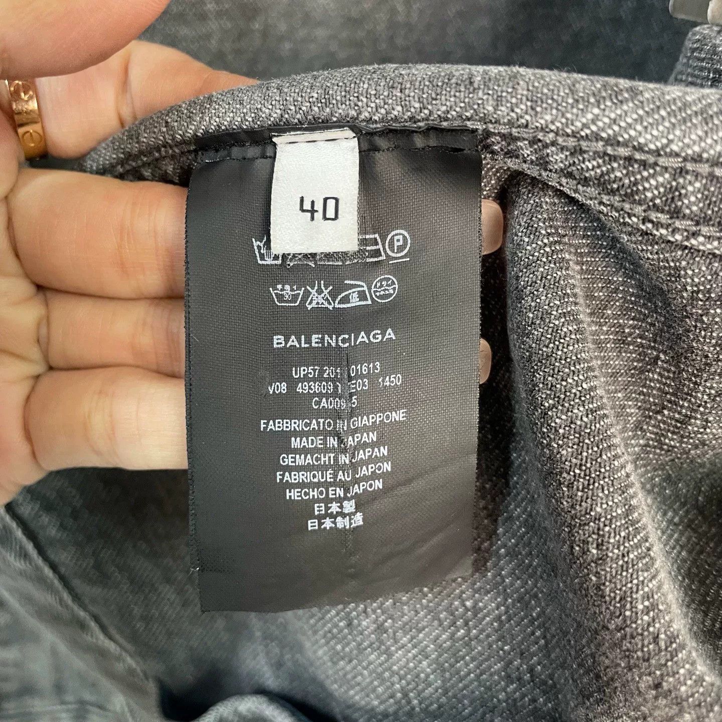 Balenciaga Balenciaga Back Logo Denim Jacket Size 40 Size US XXS / EU 40 - 5 Thumbnail