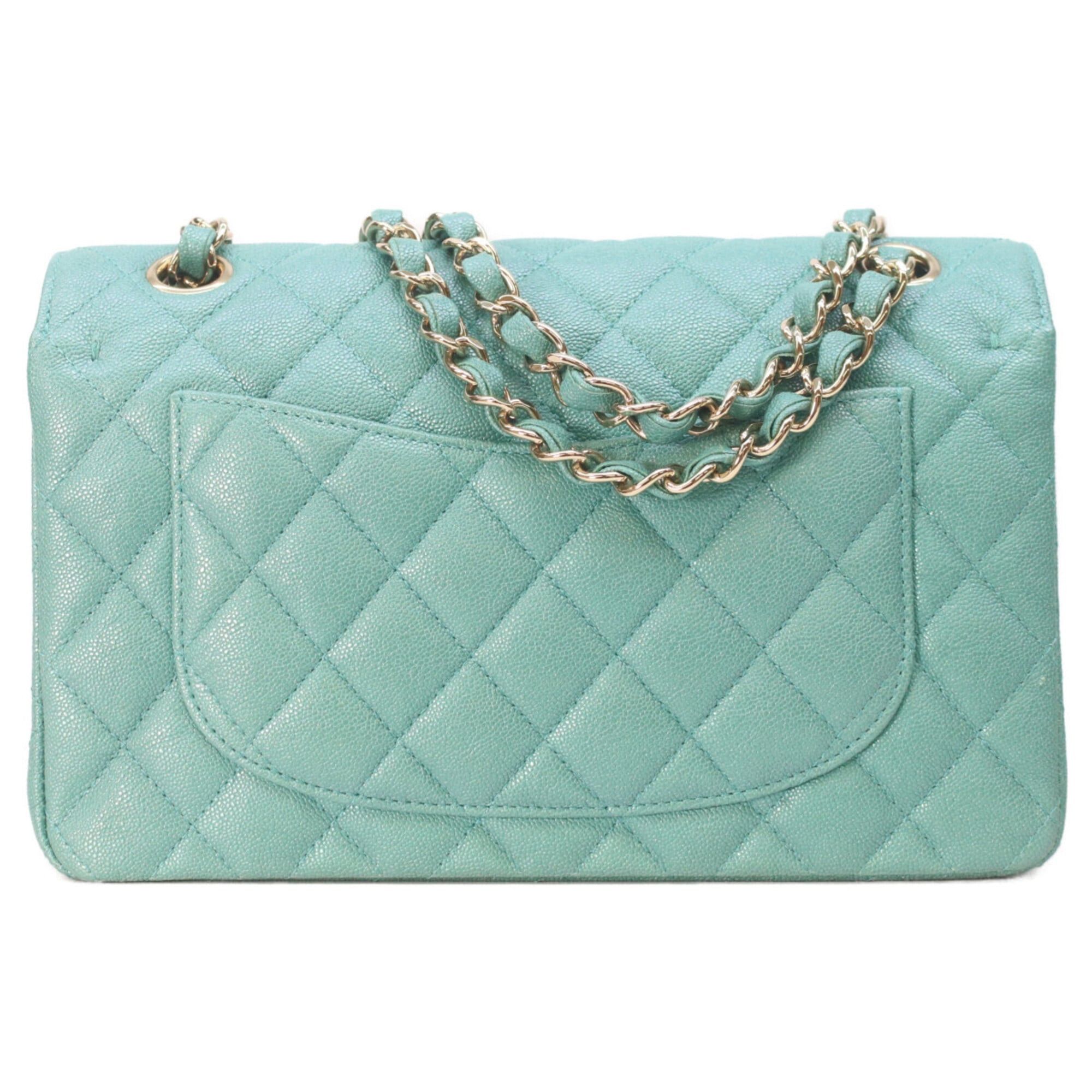 Chanel CHANEL A01113 Caviar Matelassé 23 Shoulder Bag, Green with Gold Hardware, Women's Size ONE SIZE - 3 Thumbnail