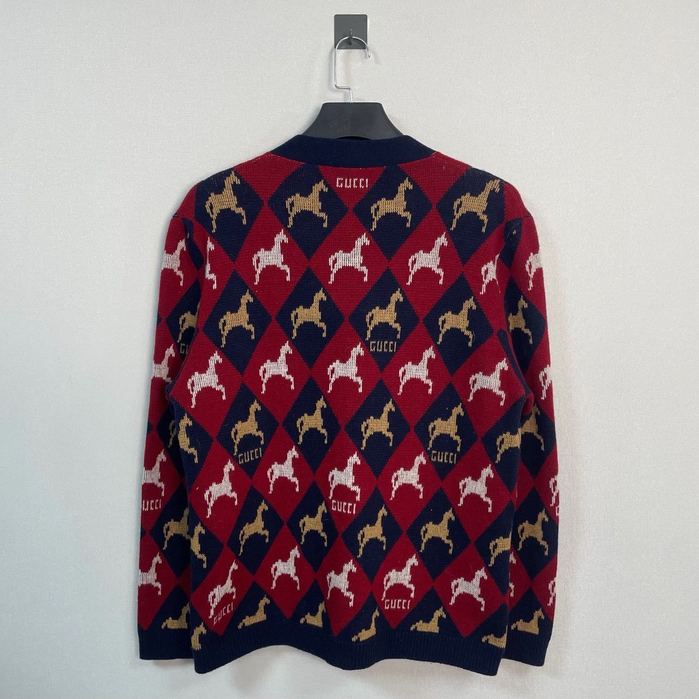 Gucci Gucci Horse Jacquard Cardigan Size M Size US M / EU 48-50 / 2 - 3 Thumbnail