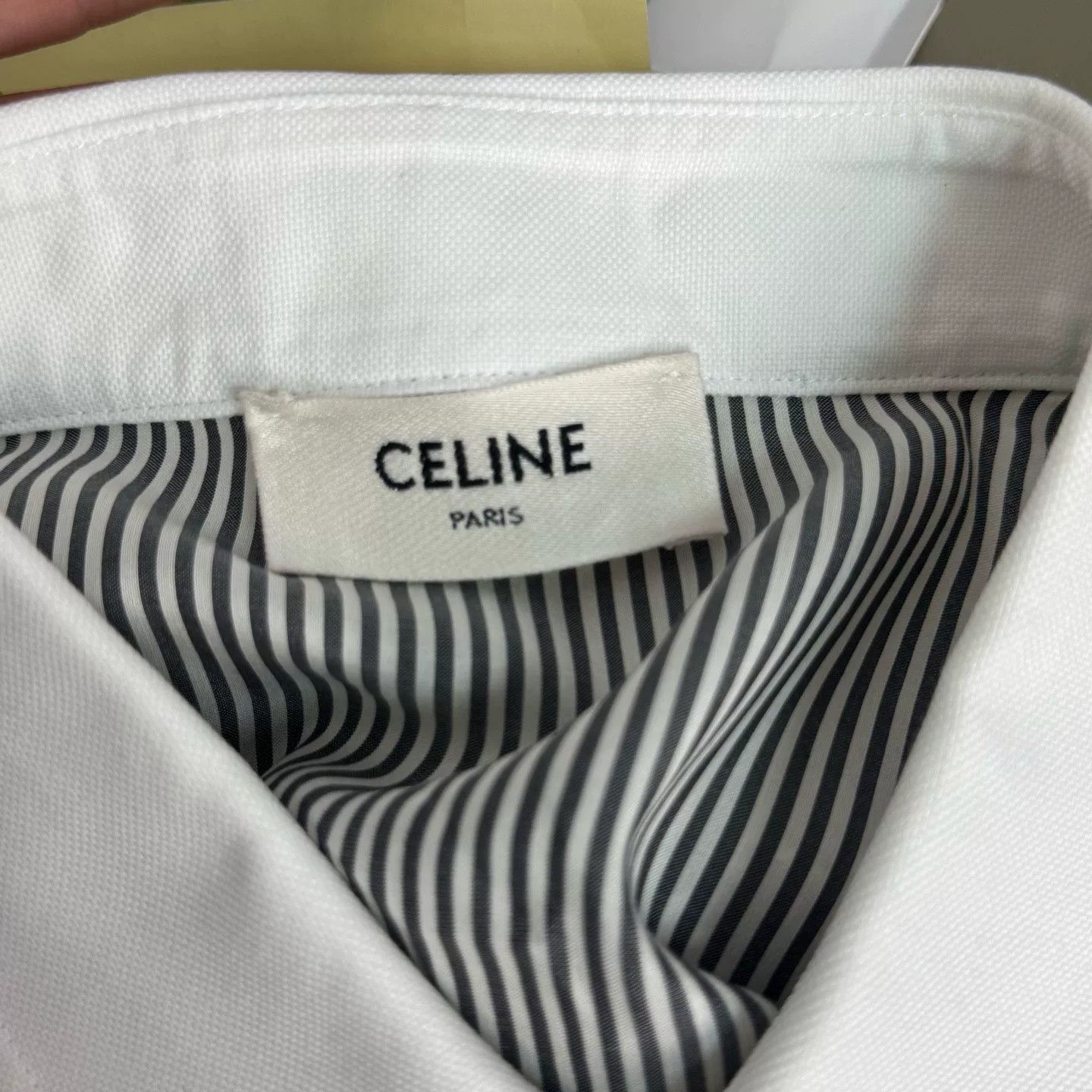 Celine CELINE Striped Button Up Shirt Size M Size US M / EU 48-50 / 2 - 4 Thumbnail