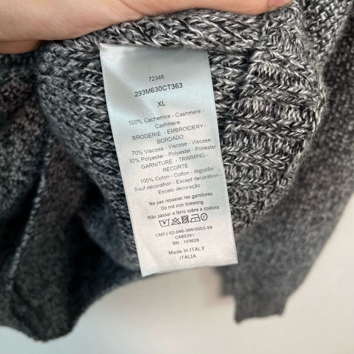 Dior Dior Landscape Embroidered Cashmere Sweater Size XL Size US XL / EU 56 / 4 - 5 Thumbnail