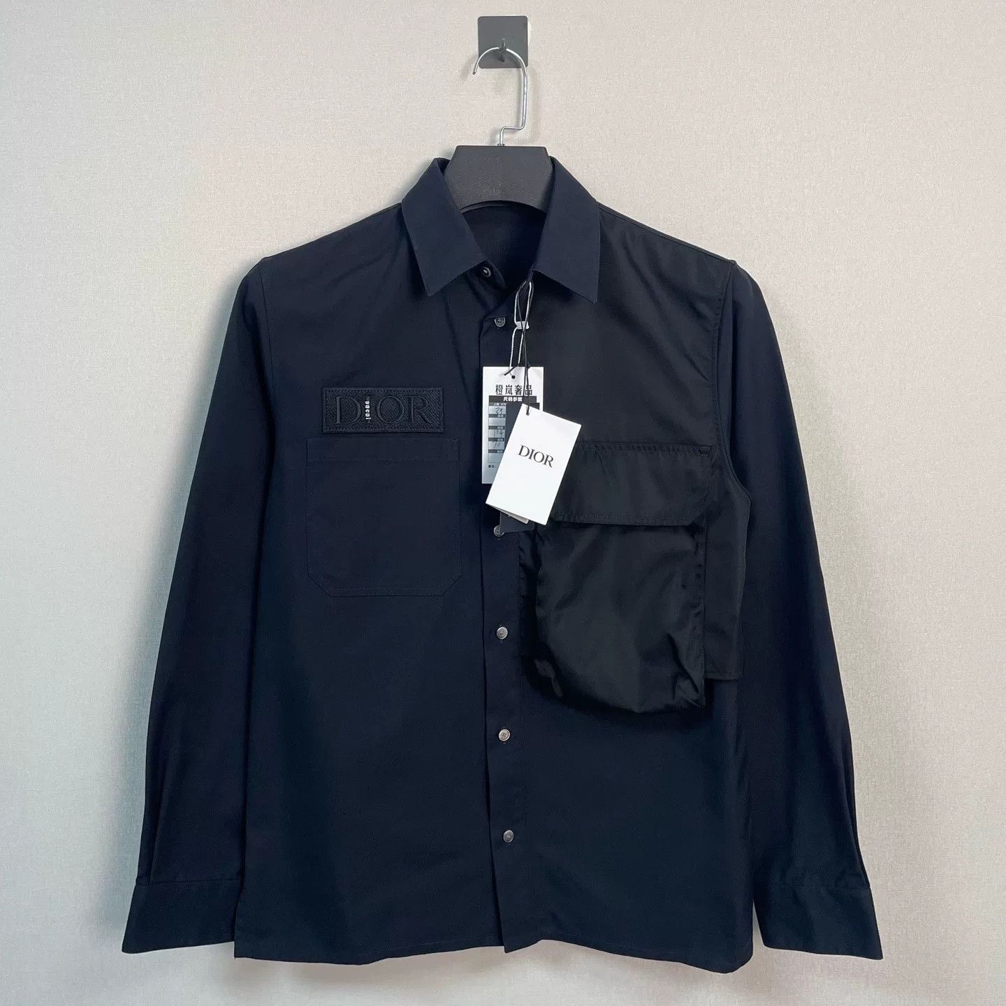 Dior Dior x Sacai Embroidered Logo Shirt Size M Size US M / EU 48-50 / 2 - 2 Thumbnail