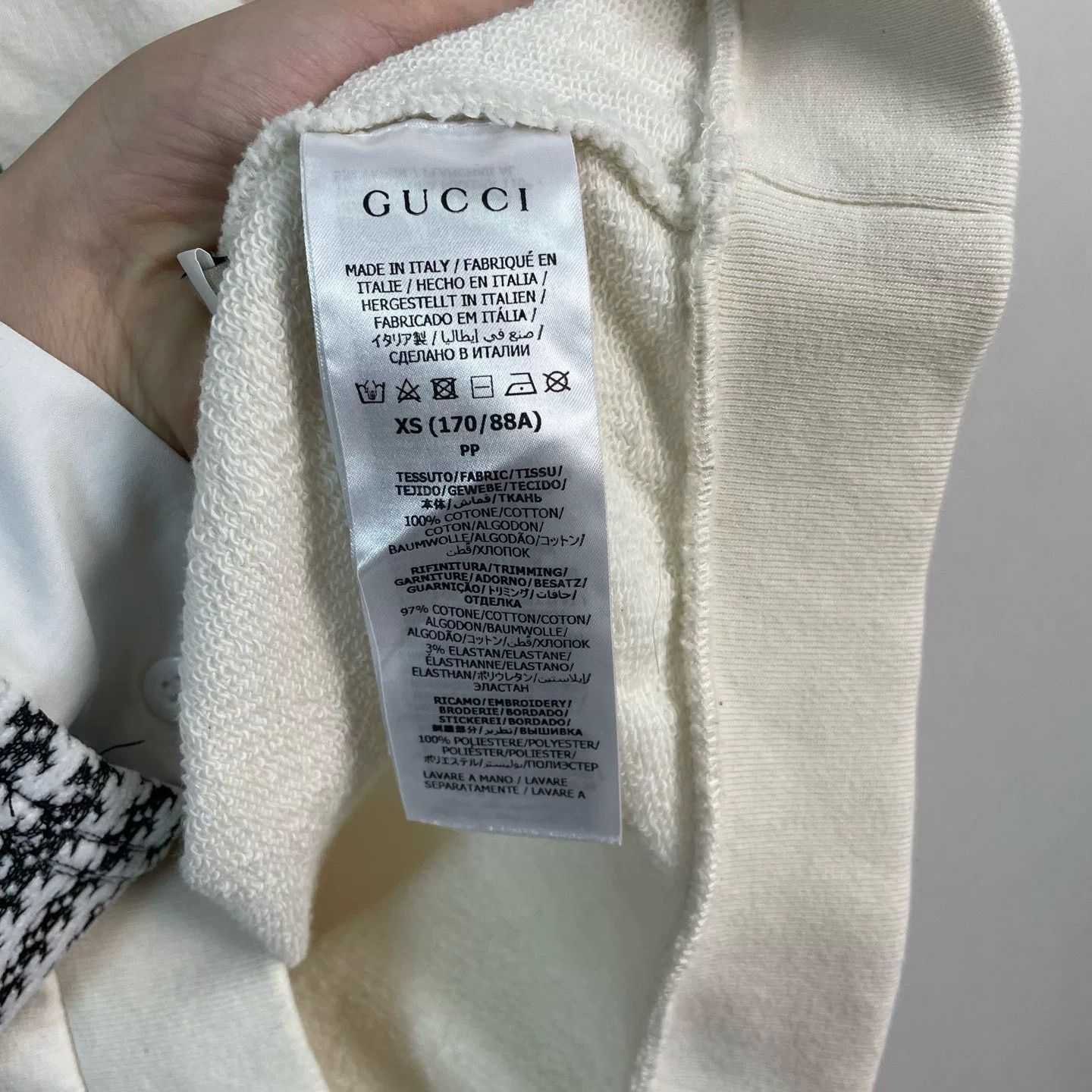 Gucci Gucci S'il Vous Plait Embroidered Hoodie Size XS Size US XS / EU 42 / 0 - 4 Thumbnail