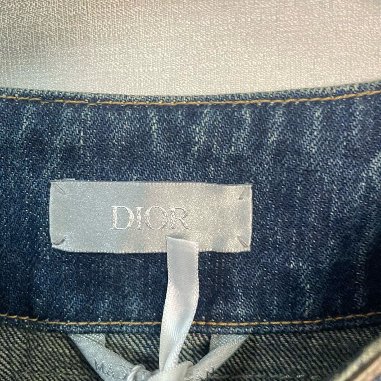 Dior Dior x Denim Tears Logo Denim Jacket Size M Size US M / EU 48-50 / 2 - 4 Thumbnail