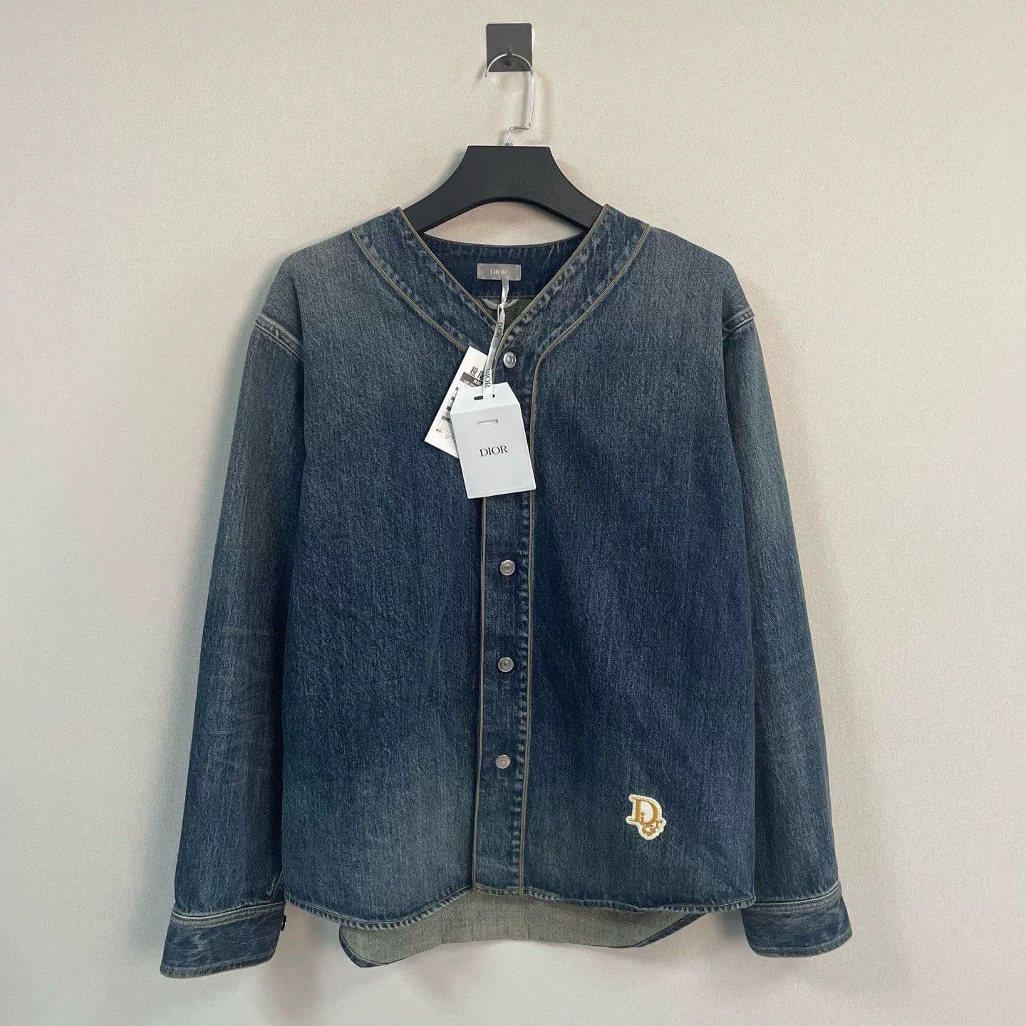 Dior Dior x Denim Tears Logo Denim Jacket Size M Size US M / EU 48-50 / 2 - 2 Thumbnail