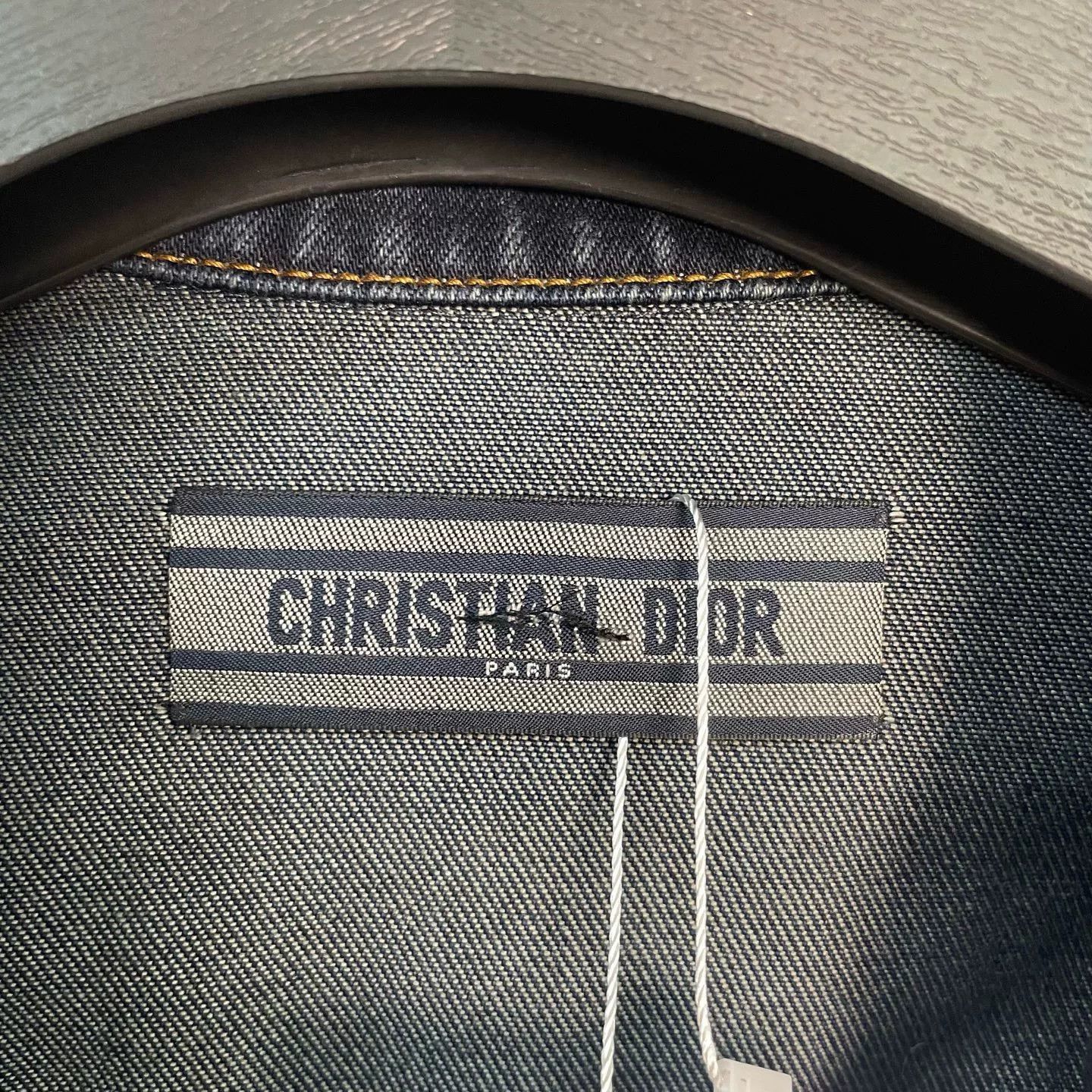 Dior Dior Logo Striped Denim Jacket Size IT 44 Size M / US 6-8 / IT 42-44 - 4 Thumbnail