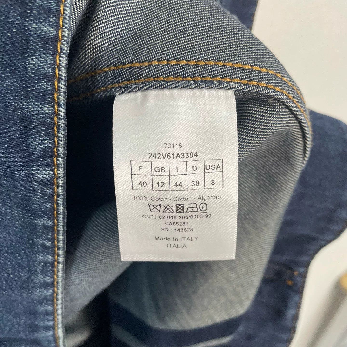 Dior Dior Logo Striped Denim Jacket Size IT 44 Size M / US 6-8 / IT 42-44 - 5 Thumbnail
