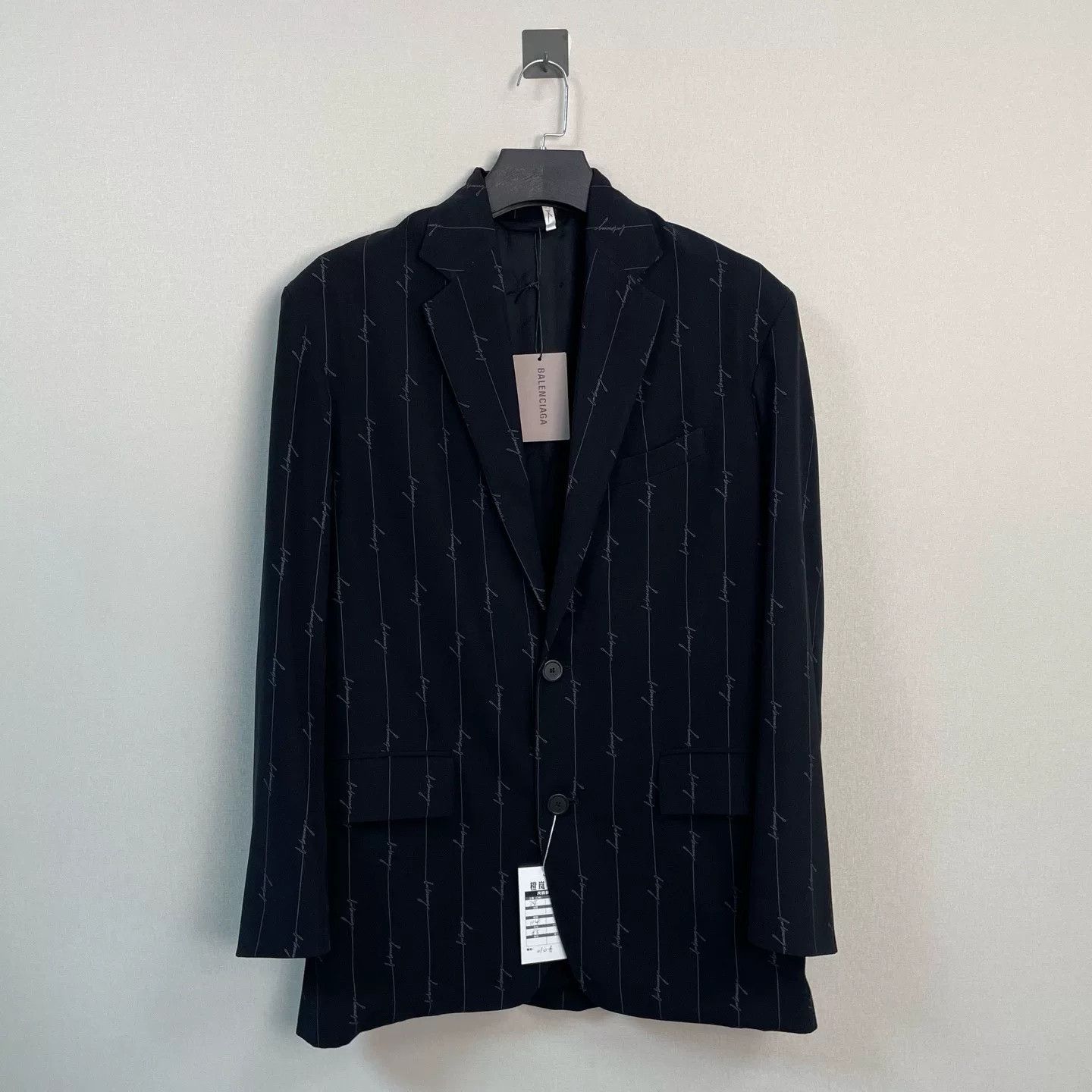 Balenciaga Balenciaga Script Logo Blazer Size 34 Size XS / US 0-2 / IT 36-38 - 2 Thumbnail