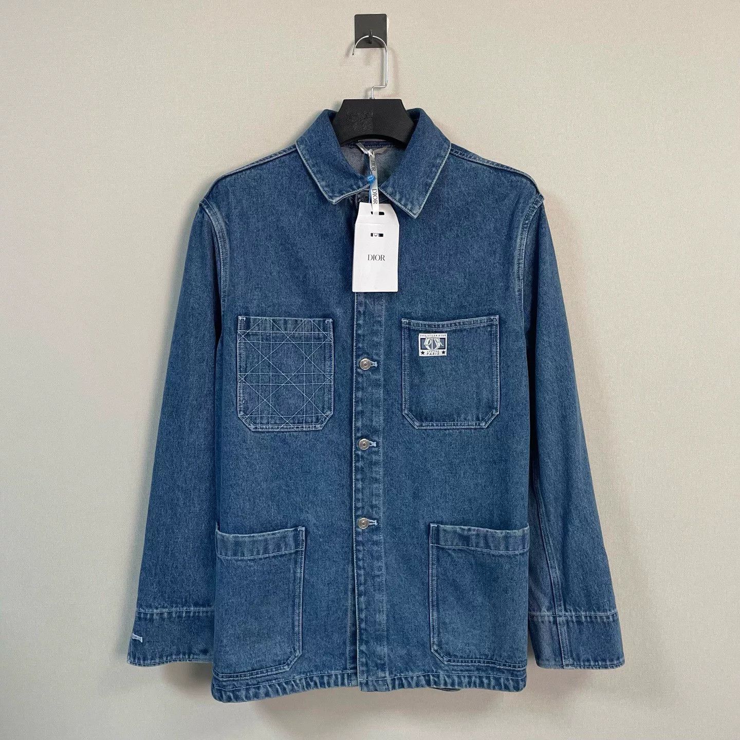 Dior Dior Logo Embroidery Denim Jacket Size 52 Size US L / EU 52-54 / 3 - 2 Thumbnail