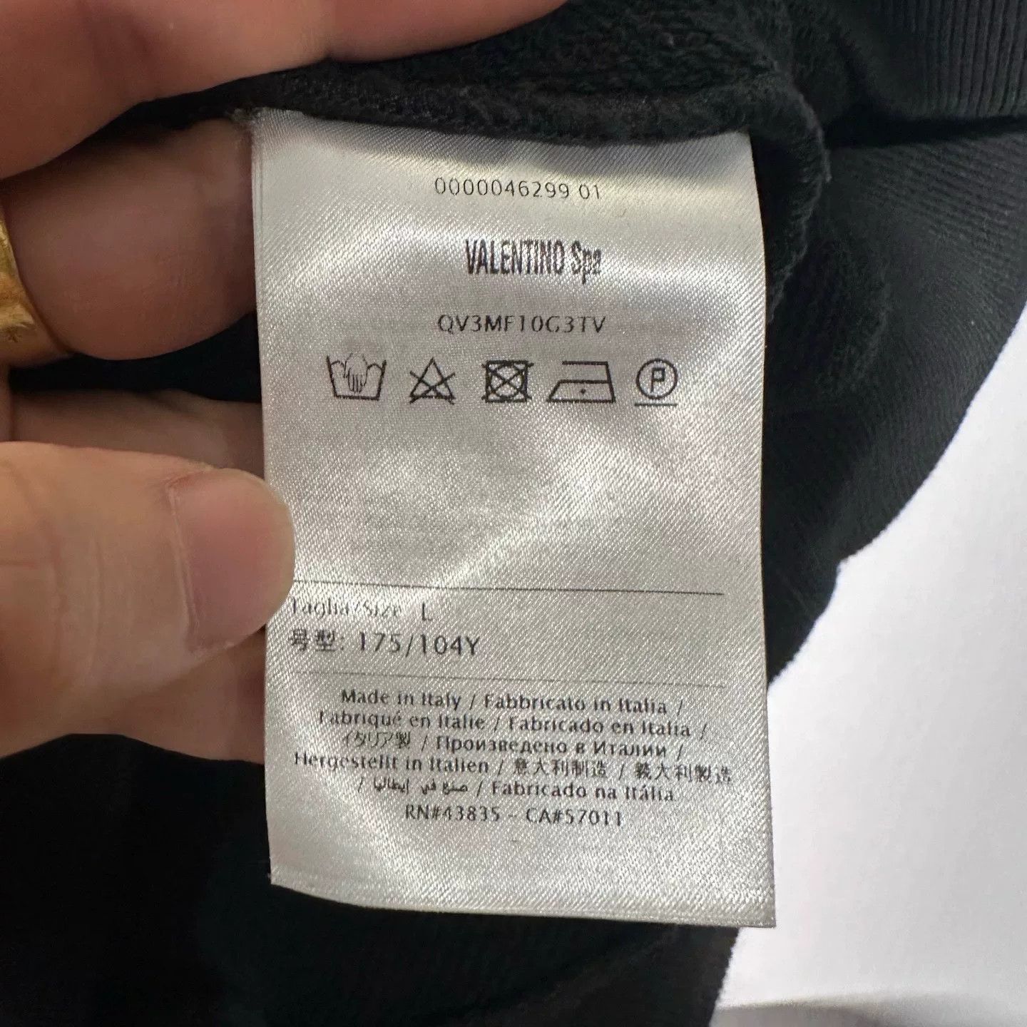 Valentino Valentino VLTN Logo Sweatshirt Size L Size US L / EU 52-54 / 3 - 5 Thumbnail